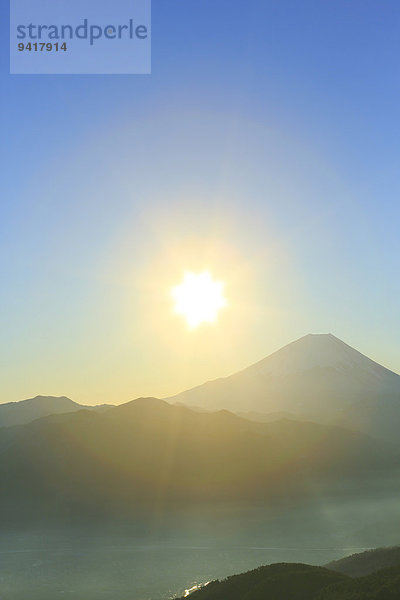 Ansicht Berg Fuji Japan Yamanashi Präfektur