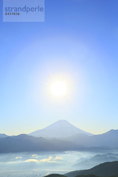 Ansicht Berg Fuji Japan Yamanashi Präfektur