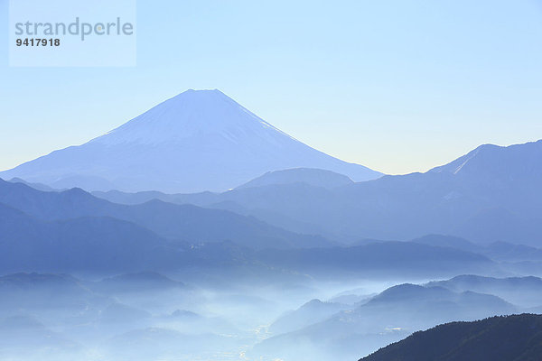 Ansicht Berg Fuji Japan Yamanashi Präfektur