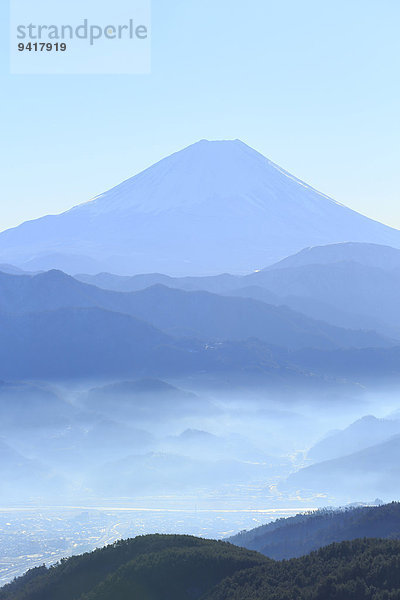 Ansicht Berg Fuji Japan Yamanashi Präfektur