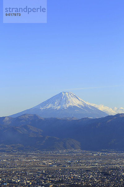 Ansicht Berg Fuji Japan Yamanashi Präfektur