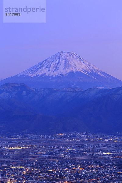 Ansicht Berg Fuji Japan Yamanashi Präfektur