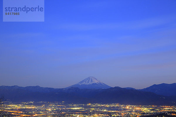 Ansicht Berg Fuji Japan Yamanashi Präfektur