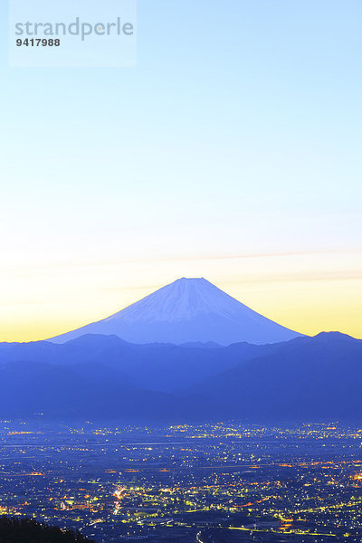 Ansicht Berg Fuji Japan Yamanashi Präfektur