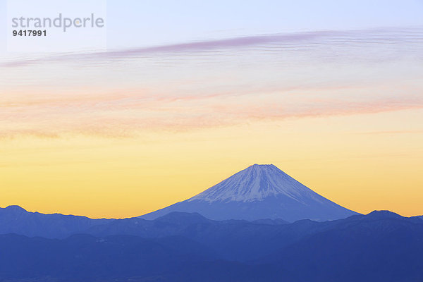 Ansicht Berg Fuji Japan Yamanashi Präfektur