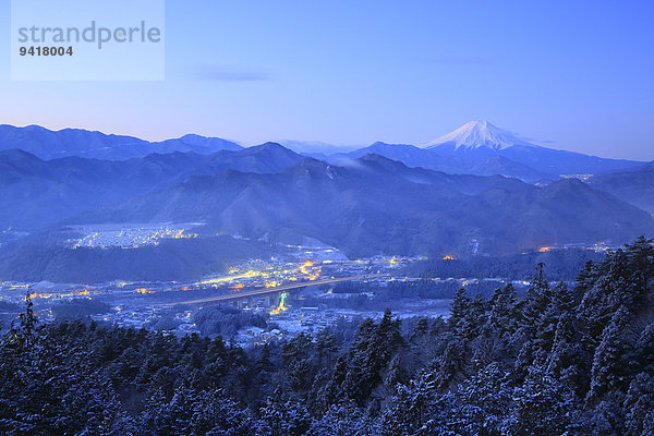 Ansicht Berg Fuji Japan Yamanashi Präfektur