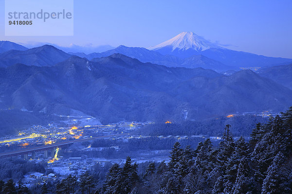 Ansicht Berg Fuji Japan Yamanashi Präfektur