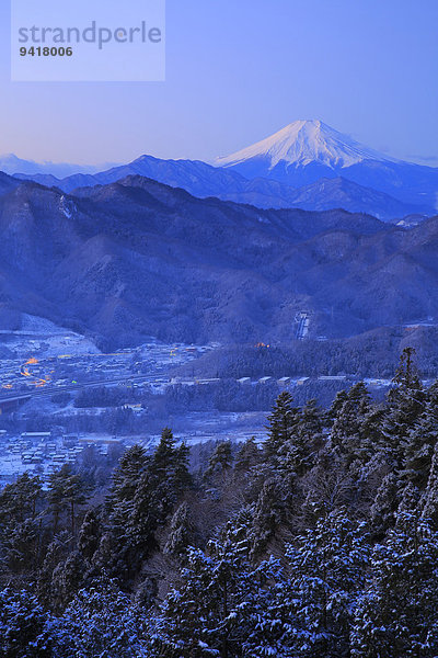 Ansicht Berg Fuji Japan Yamanashi Präfektur