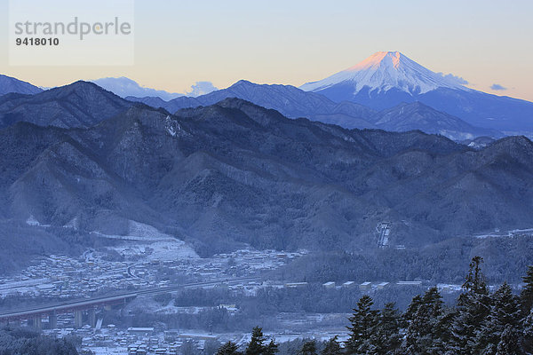 Ansicht Berg Fuji Japan Yamanashi Präfektur