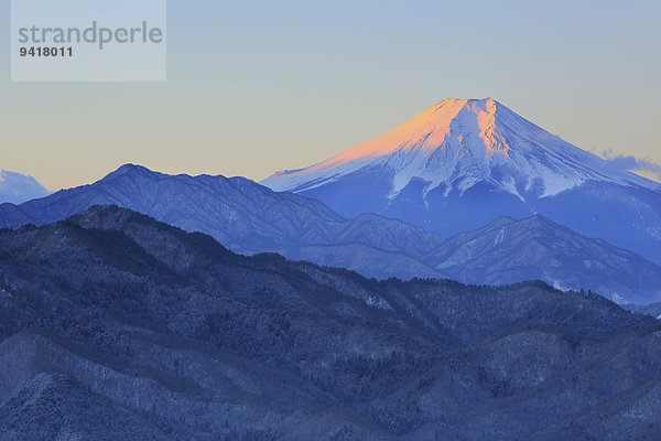 Ansicht Berg Fuji Japan Yamanashi Präfektur