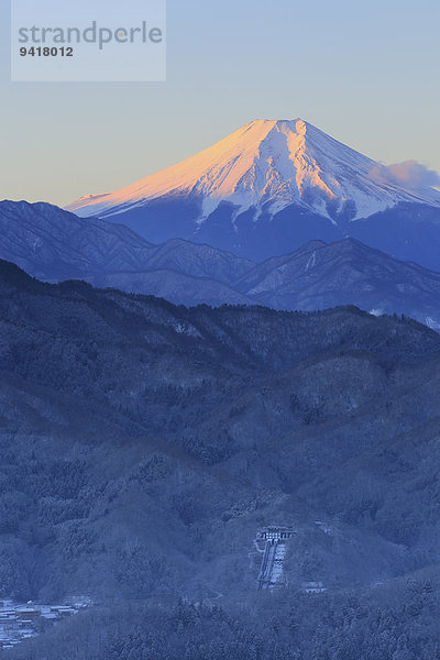 Ansicht Berg Fuji Japan Yamanashi Präfektur