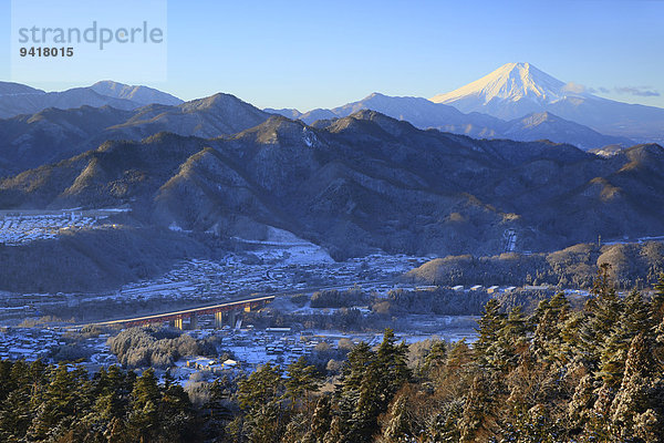 Ansicht Berg Fuji Japan Yamanashi Präfektur