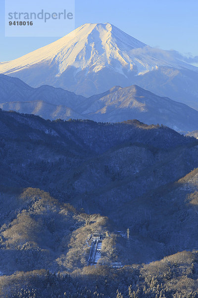 Ansicht Berg Fuji Japan Yamanashi Präfektur
