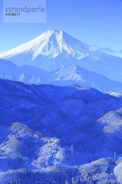 Ansicht Berg Fuji Japan Yamanashi Präfektur