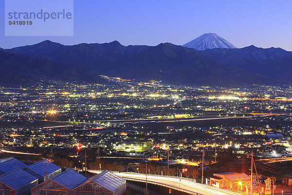 Ansicht Berg Fuji Japan Yamanashi Präfektur