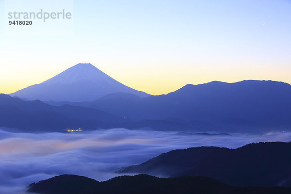 Ansicht Berg Fuji Japan Yamanashi Präfektur