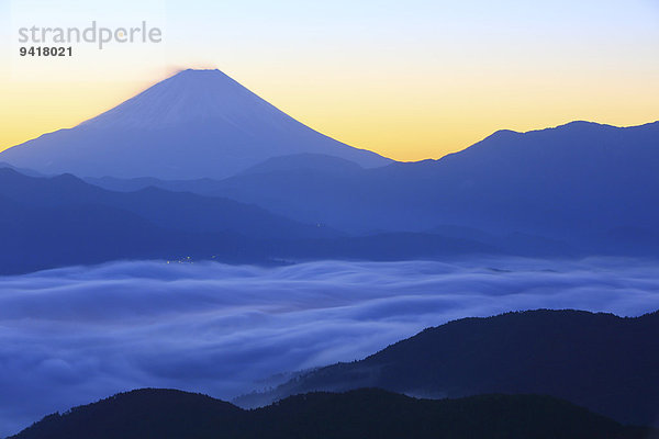 Ansicht Berg Fuji Japan Yamanashi Präfektur