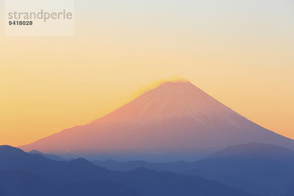 Ansicht Berg Fuji Japan Yamanashi Präfektur