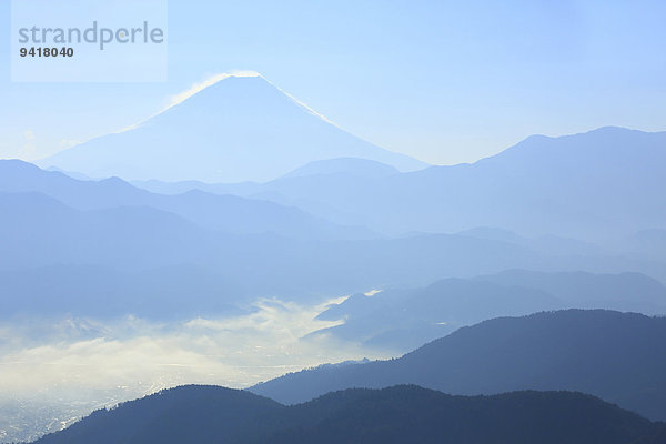 Ansicht Berg Fuji Japan Yamanashi Präfektur