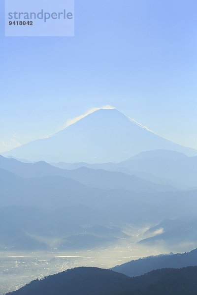 Ansicht Berg Fuji Japan Yamanashi Präfektur