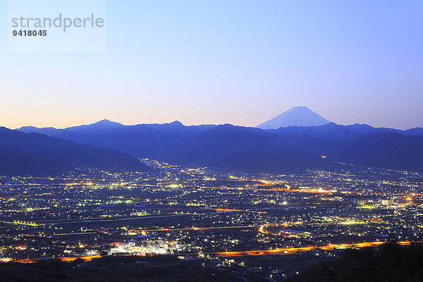 Ansicht Berg Fuji Japan Yamanashi Präfektur