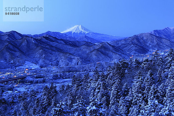 Ansicht Berg Fuji Japan Yamanashi Präfektur