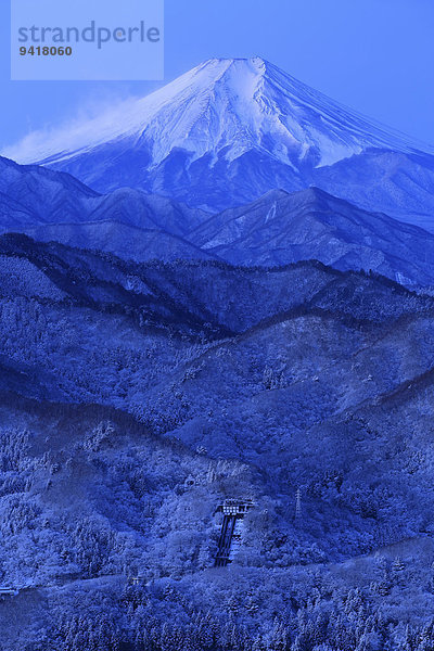 Ansicht Berg Fuji Japan Yamanashi Präfektur