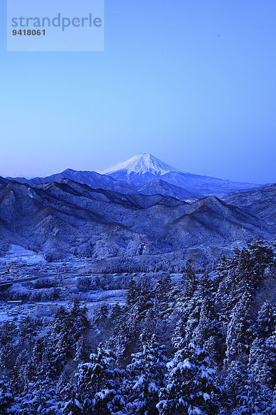 Ansicht Berg Fuji Japan Yamanashi Präfektur