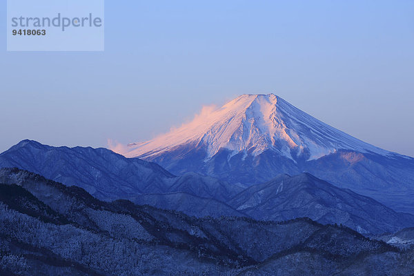 Ansicht Berg Fuji Japan Yamanashi Präfektur