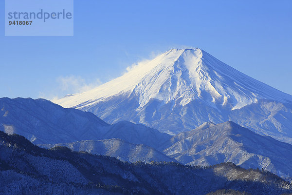 Ansicht Berg Fuji Japan Yamanashi Präfektur