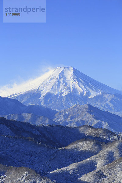 Ansicht Berg Fuji Japan Yamanashi Präfektur