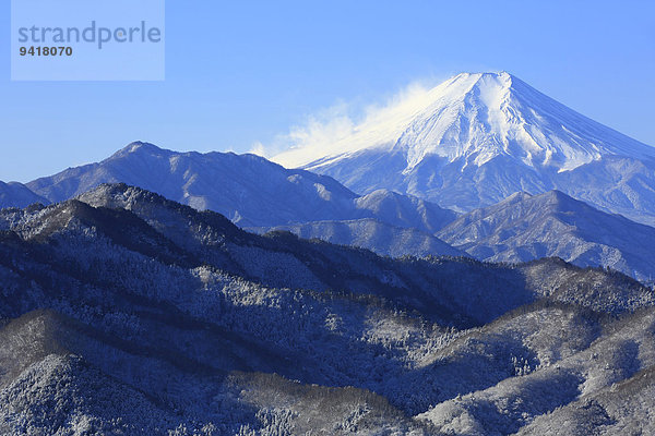 Ansicht Berg Fuji Japan Yamanashi Präfektur