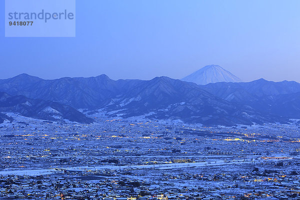 Ansicht Berg Fuji Japan Yamanashi Präfektur