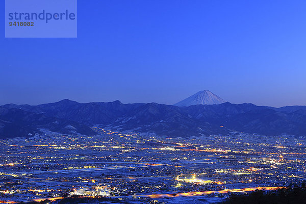 Ansicht Berg Fuji Japan Yamanashi Präfektur