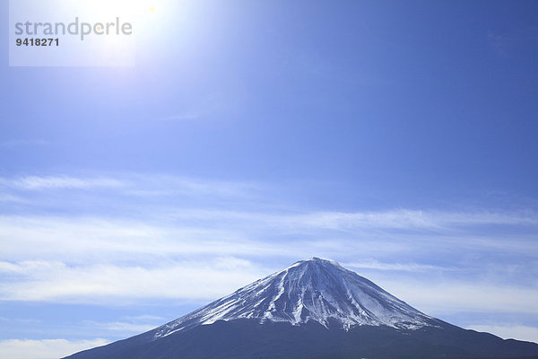 Ansicht Berg Fuji Japan Yamanashi Präfektur