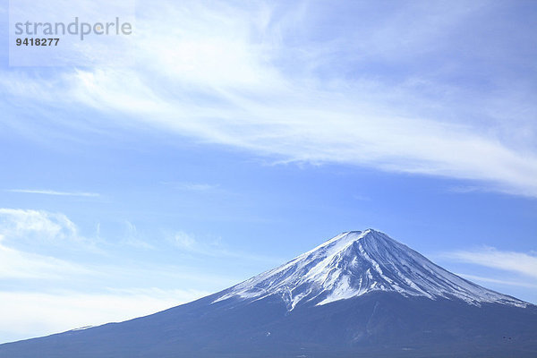 Ansicht Berg Fuji Japan Yamanashi Präfektur