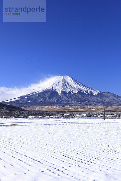 Ansicht Berg Fuji Japan Yamanashi Präfektur