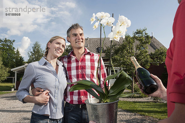 Geschenk Wohnhaus grüßen Inhaber neu