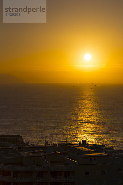 Sonnenuntergang bei Los Gigantes  Puerto de Santiago  Teneriffa  Kanarische Inseln  Spanien