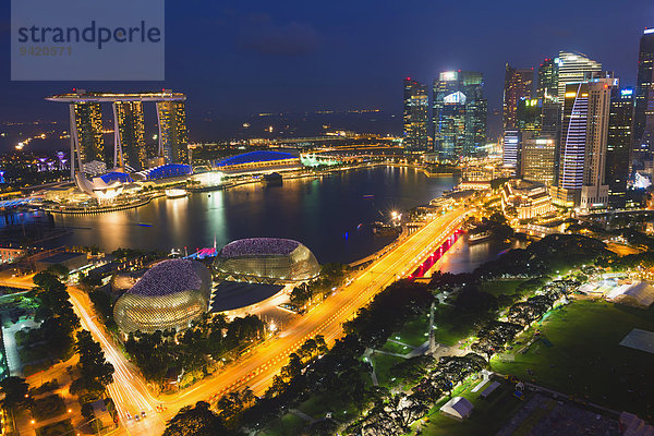 Marina Bay  bei Nacht  Singapur