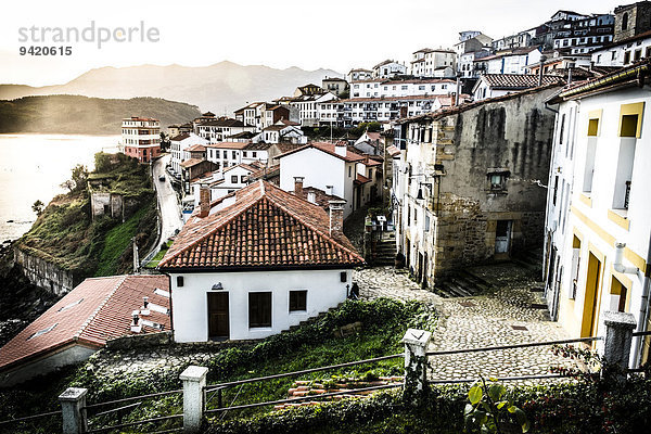 Küstendorf  Lastres  Asturien  Spanien