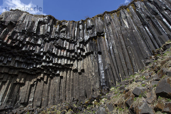 Basaltsäulen  Skaftafell-Nationalpark  Island