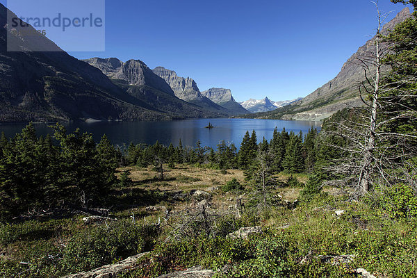 Saint Mary Lake  Glacier-Nationalpark  Montana  USA