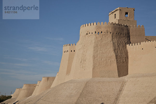 Ich?n Q?l??  Stadtmauern von Xiva  Seidenstraße  Provinz Xorazm  Usbekistan