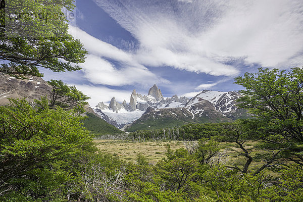 Fitz Roy Massiv  Nationalpark Los Glaciares  UNESCO Weltnaturerbe  Santa Cruz  Argentina