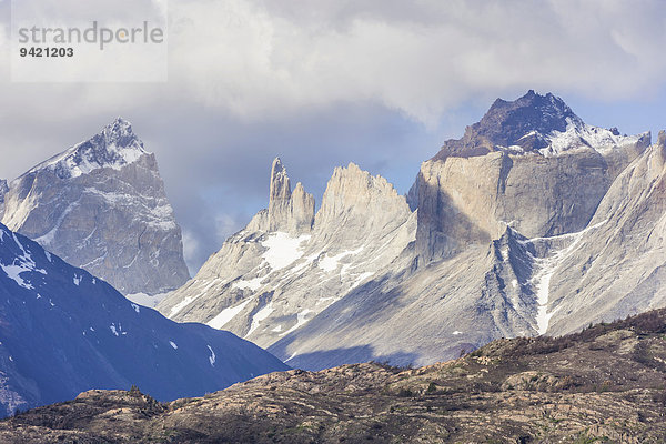 Cuernos-Gipfel  Paine Grande Massiv  Torres del Paine Nationalpark  Región de Magallanes y de la Antártica Chilena  Chile