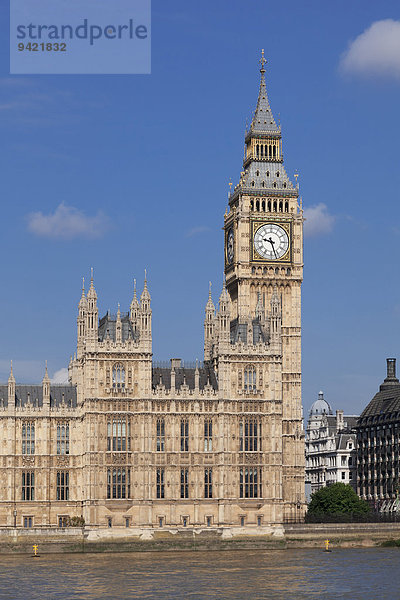 Houses of Parliament  Big Ben  Themse  London  England  Großbritannien