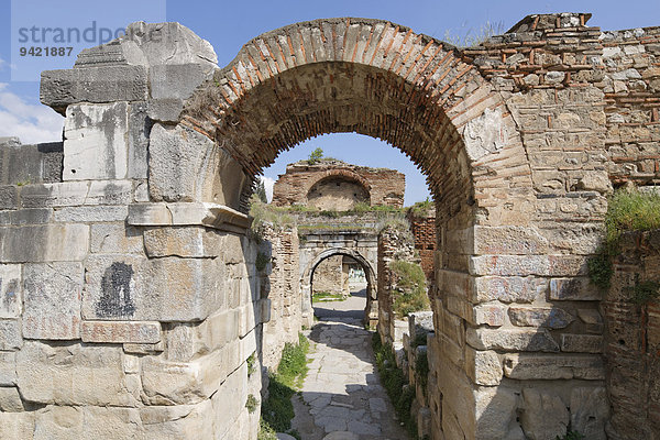 Lefke-Tor  antike Stadtmauer  Iznik  Provinz Bursa  Marmararegion  Türkei