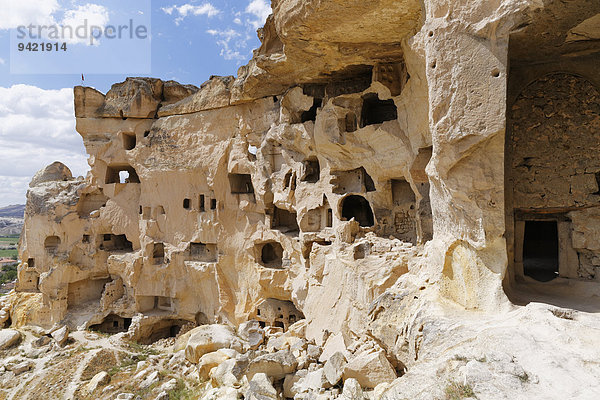 Alte Höhlenwohnungen  Çavu?in  Göreme Nationalpark  Provinz Nev?ehir  Kappadokien  Zentralanatolien  Anatolien  Türkei