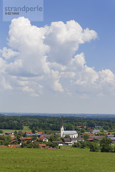 Ortsansicht  Au bei Bad Aibling  Bad Feilnbach  Oberbayern  Bayern  Deutschland